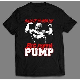 เสื้อยืดสีขาวGILDAN เสื้อยืดแขนสั้น พิมพ์ลาย Scott Steiner Big Poppa Pump Holla If Ya Hear Me คุณภาพดี แฟชั่นใหม่S-4XL