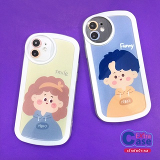 14 14PLUS 14PRO 14PROMAX 7PLUS 11 11PROMAX 12 12PROMAX 13 13PROMAX  เคสมือถือนิ่มใส TPU กันกล้องกลมพิมพ์ลายการ์ตูน