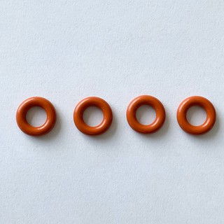 โอริงหัวฉีด HONDA (สีส้ม) O-Ring VITONแท้  4ชิ้น 1ชุด ขนาด 14.5mm*7.5mm*3.5mm  ทนต่อความร้อน ทนต่อการกัดกร่อน