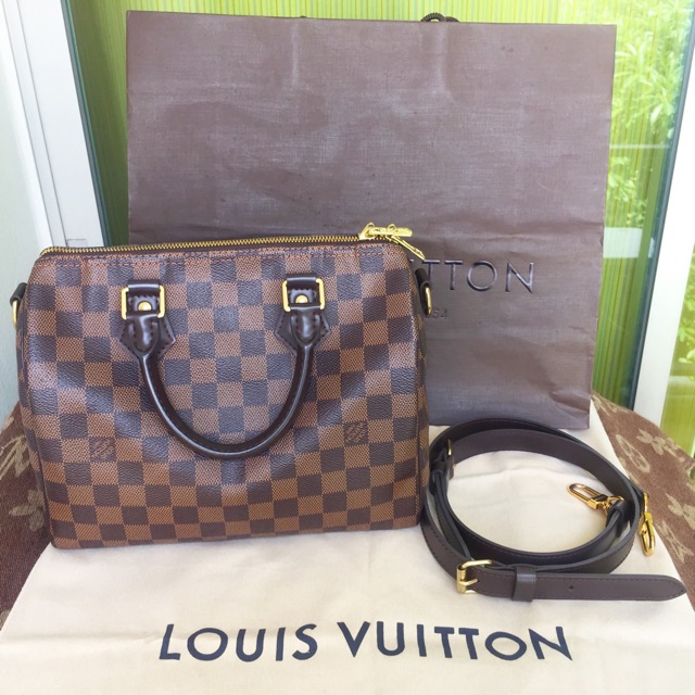 ❌ขายแล้ว❌Louis Vuitton speedy 25" Damier หนังแท้💯 สภาพสวยใหม่เอี่ยม
