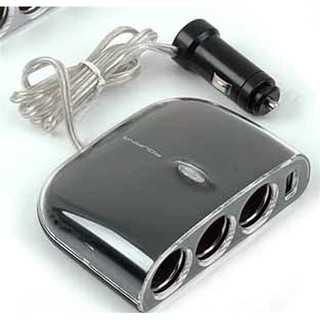 WF-0032 - Car Triple Power Socket with USB