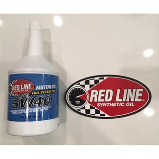 น้ำมันเครื่อง Red Line 5W40 Red Line Motor Oil ขวด 1 quart(ประมาณ0.95ลิตร)