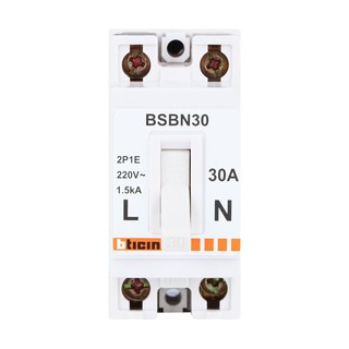 เบรกเกอร์ เบรกเกอร์ B-TICINO BSBN30 30A เบรกเกอร์ ตู้ไฟ งานระบบไฟฟ้า CIRCUIT BREAKER B-TICINO BSBN30 30A