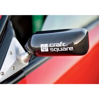 สติ๊กเกอร์ Crafc Square สีขาว ของแท้ made in japan ติดกระจก มองข้าง กระจกแต่ง ตรงรุ่น