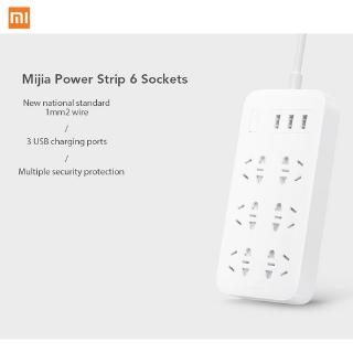 Xiaomi Mijia  ปลั๊ก 3 ตา 3-Port USB 6 Sockets สีขาว