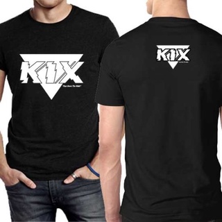 เสื้อยืด พิมพ์ลายวง Kix 2 ด้าน สําหรับผู้ชาย และผู้หญิง