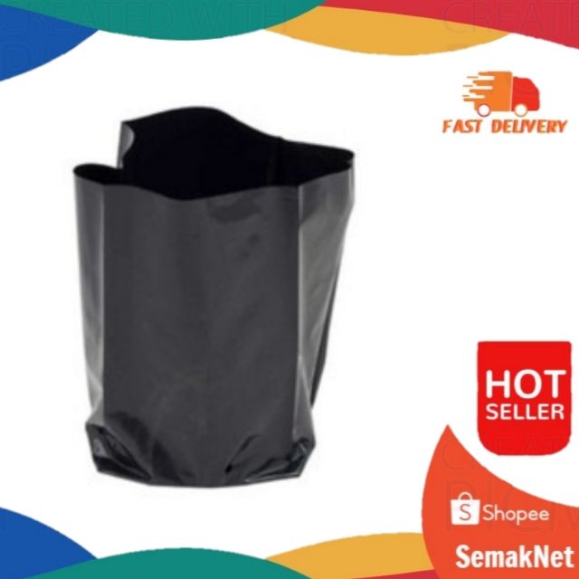 UV Poly Bag Polybag (Nursery Plantation Bag) fertigasi (20 ชิ้น) 12 X 12