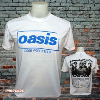 เสื้อวง OASIS วงร็อค ไม่มีตะเข็บข้าง คอฟิต ป้ายUSA เสื้อร็อค เสื้อวินเทจชาย เสื้อทัวร์ วงดนตรีร็อคต่างประเทศ