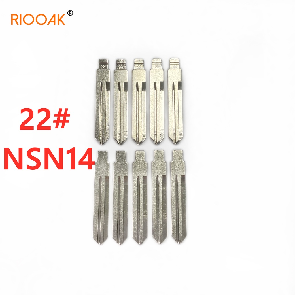 Riooak Pcslot Lishi Nsn Metal Blank Uncut Flip Kdvvdi Remote Key Blade For Nissan Tiida