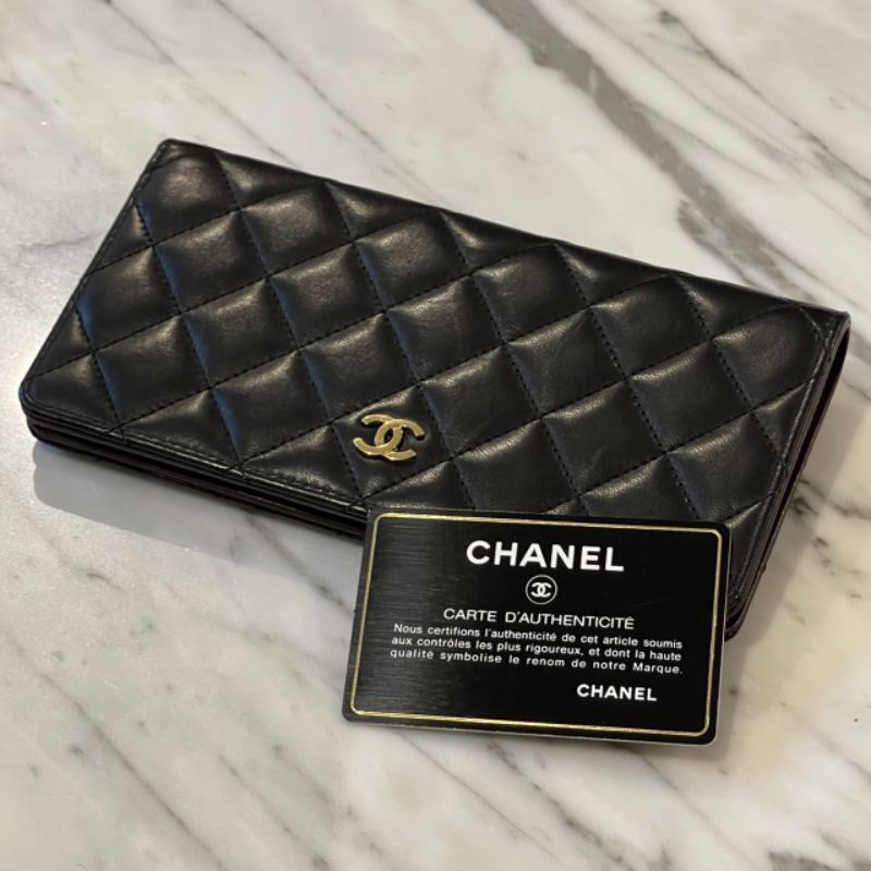 กระเป๋าตัง Chanel Long Wallet ของแท้ มือสอง พร้อมอุปกรณ์ครบ
