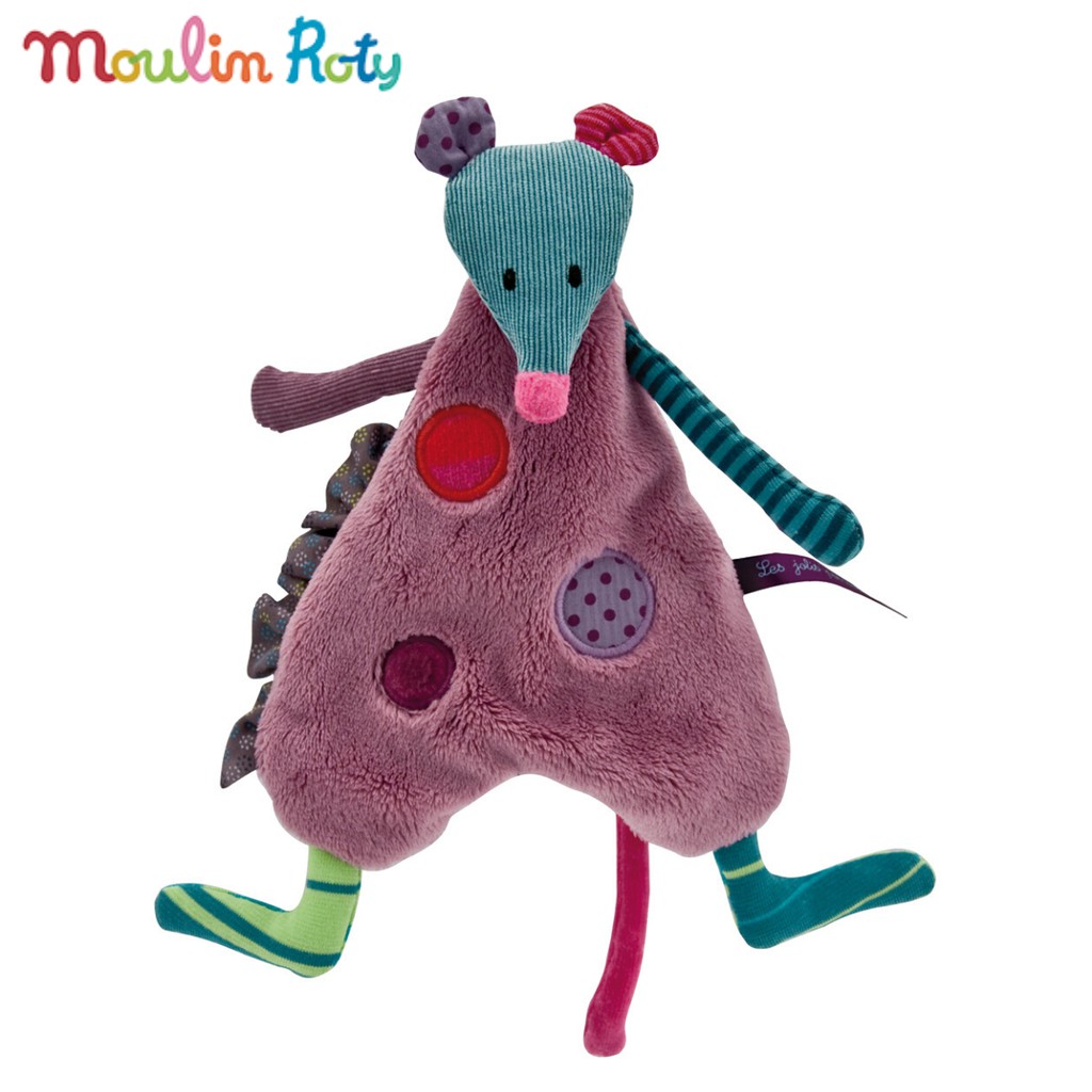 Moulin Roty ผ้าเน่า เพื่อผ่อนคลาย ผ้าติดตัวเด็ก ผ้าออร์แกนิค DouDou Les Jolis MR-629003