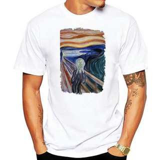 เสื้อยืด พิมพ์ลาย Edvard Munch The Scream ขนาดใหญ่ ออกแบบดี สําหรับผู้ชายS-5XL