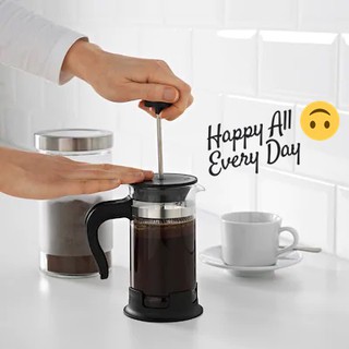 IKEA อิเกีย UPPHETTA อุปป์เฮตต้า แก้วชงชา/กาแฟ แก้วชงกาแฟfrench press ช่วยแยกกากชา/กาแฟ พกพาสะดวก ความจุ 0.4 ลิตร