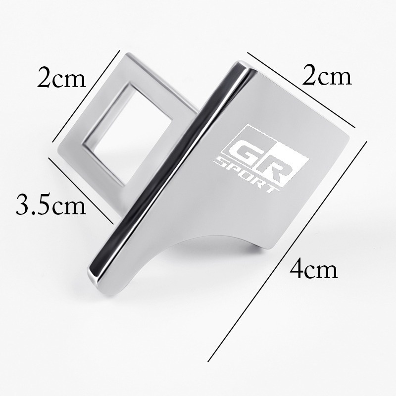 ตกแต่งบ้าน คลิปหัวเข็มขัดนิรภัยรถยนต์ โลหะผสมสังกะสี สําหรับ Toyota GR Sport Vios Yaris Corolla Cross CHR Avanza 1/2 ชิ้น ส่งด่วน สั่งเลย