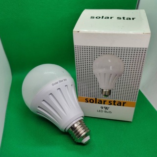 หลอดไฟ LED Solar Star 9 วัตต์ LED Bulb แสงสีขาว