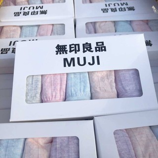 🔥ลดเพิ่ม 15% ใช้ WHOL154🔥 กางเกงในผู้หญิง MUJI 5 ตัว/กล่อง