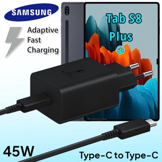 ที่ชาร์จ Samsung Galaxy Tab S8 Plus 45W Usb-C to Type-C ซัมซุง หัวชาร์จ(EU) สายชาร์จ 2เมตร Fast Charge ชาร์จเร็ว ด่วน