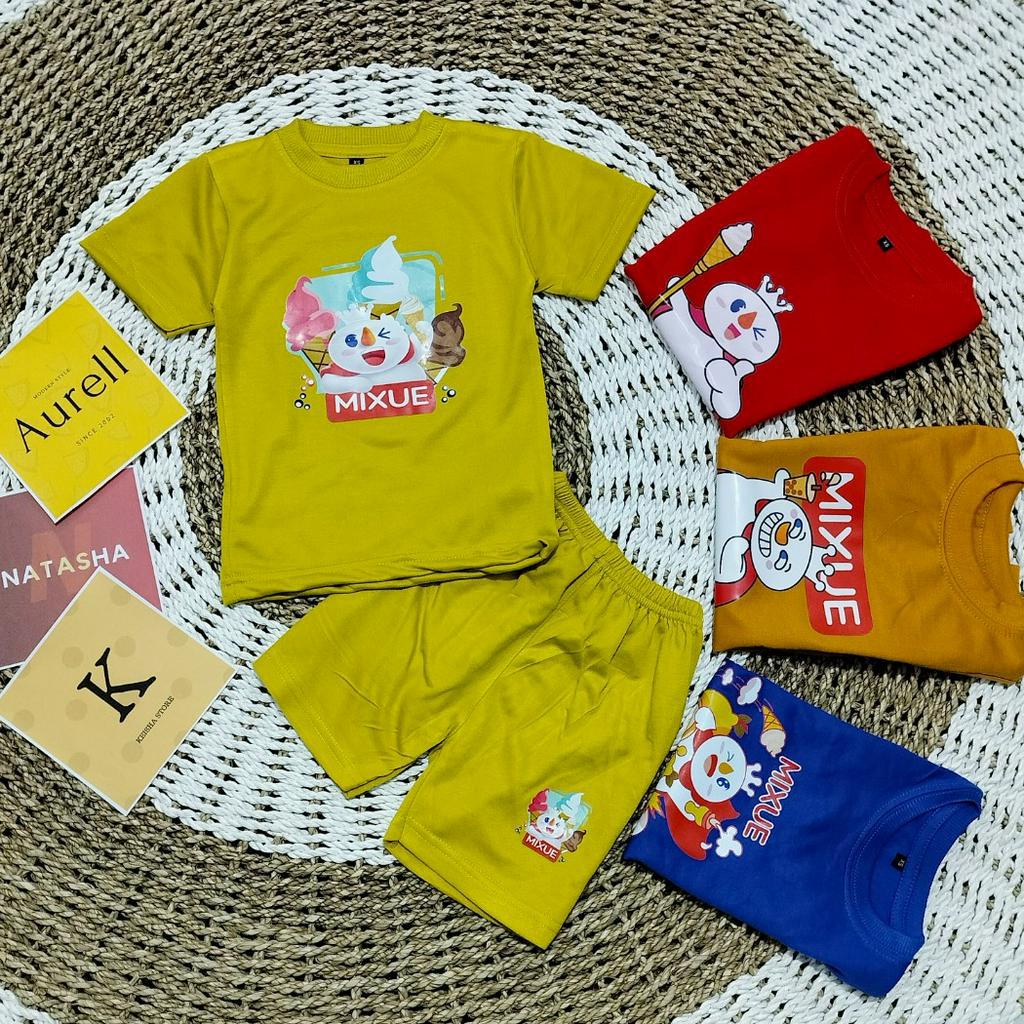 Mixue MOTIF ชุดเสื้อผ้า สําหรับเด็กอายุ 1-5 ปี