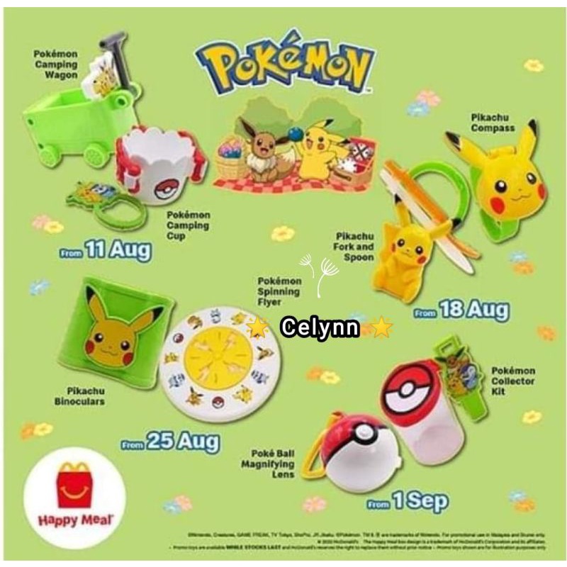 Mcdonalds Mcd Mcdonals Mekdi Happy Meal Toy Pokemon Pikachu 2022