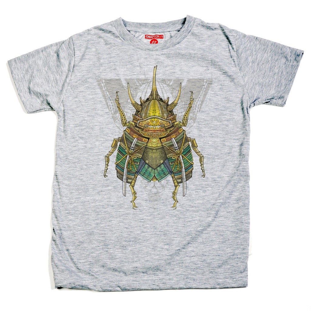 เสื้อยืด แขนสั้น แชปเตอร์วัน สเก๊ตบุ๊ค ลาย ด้วงคาบูโตะ ผ้านิ่ม / Kabuto Beetle Chapter One Sketchboo