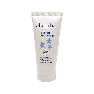 แอ็บซอร์บา sanitizer hand gel เจลแอลกอฮอล์ทำความสะอาดมือแบบไม่ต้องล้างออก แอลกอฮอล์ 75% ขนาด 50 ml.(มล.)R21WTUCO01WH00