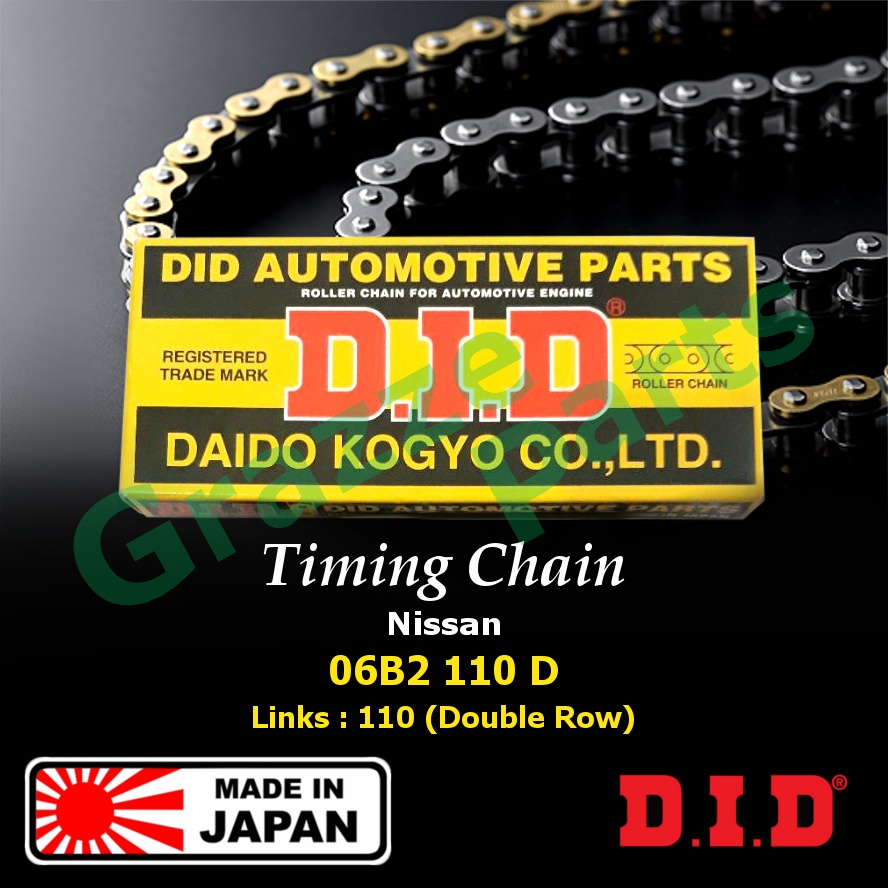 DID โซ่ไทม์มิ่ง 06B2110D / 13028-21000 สําหรับ Nissan Datsun 180K 1.6 1.8 L16 L18 (110D)