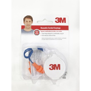 3M ยางอุดหูชนิดมีสาย Reusable Corded Earplugs #1คู่