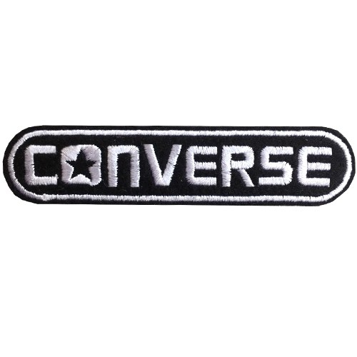 อาร์มติดเสื้อลาย Converse ผ้าดำ สไตล์ Streetwear P7Aa52-0126