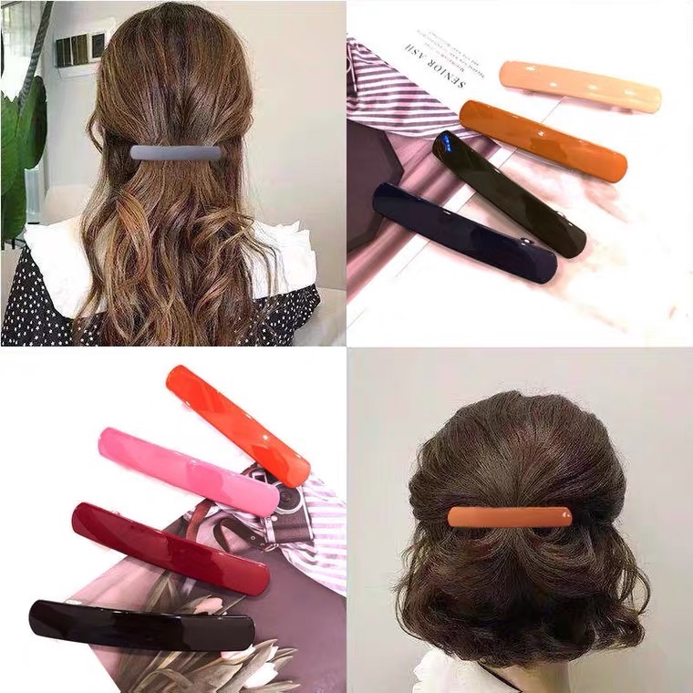 กิ๊บติดผมสปริง Korean Spring Clip ขนาด 9 cm. น่ารักสไตล์เกาหลี หนีบแน่นอยู่ทรง กิ๊บหนีบผม กิ๊บเกาหลี ยางรัดผม กิ๊บแฟชั่น ราคา ถูกที่สุด ดีลบีเคเค แกลเลอรีภาพที่ 3