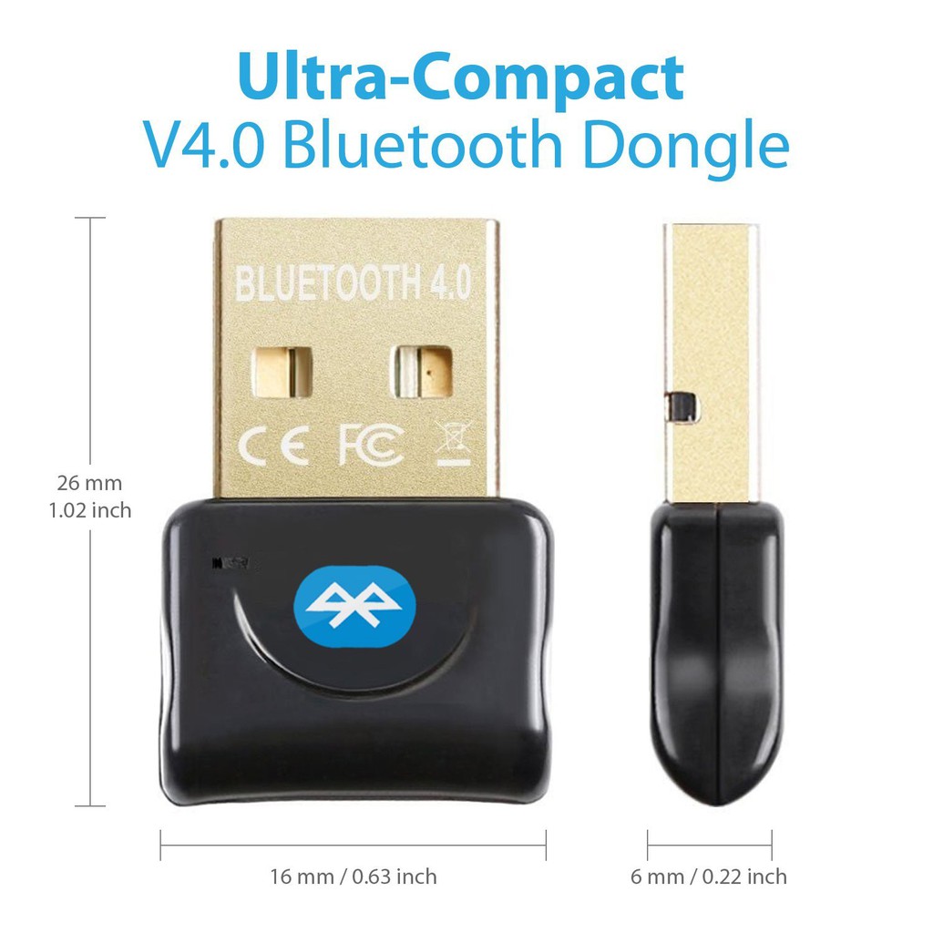 ตัวรับสัญญาณบลูทูธ 4.0 Mini USB Bluetooth V4.0 USB wifi