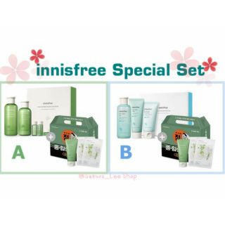 💚พร้อมส่ง💙 《innisfree》พิเศษ!!Green tea &amp; Bija trouble Set!  ได้ทั้งเซตตามรูป  ของแท้จากเกาหลี