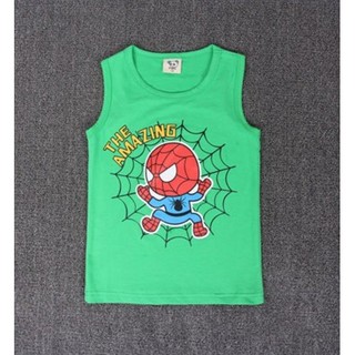 พร้อมส่ง เสื้อกล้ามเด็ก ลาย Spiderman แบรนด์ CISI ผ้านุ่มใส่สบาย