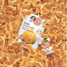 Dried orange with pink himalayan salts ส้มเขียวหวานอบแห้งคลุกเกลือหิมาลายัน 100g