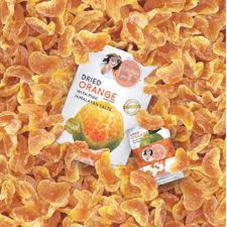 Dried orange with pink himalayan salts ส้มเขียวหวานอบแห้งคลุกเกลือหิมาลายัน 100g