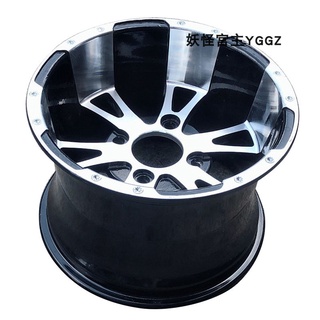 ☈【ส่งทันที】สี่ล้อ go-kart ATV อุปกรณ์เสริมการปรับเปลี่ยน 25X8/10-12 นิ้ว 235/30-12 ขอบล้ออลูมิเนียมหนา