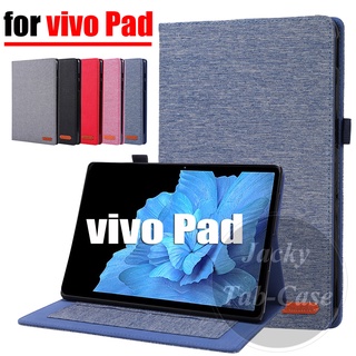 เคสแท็บเล็ต หนัง PU ป้องกันการลื่นไถล พร้อมช่องใส่บัตร สําหรับ vivo Pad 11.0 นิ้ว 2022