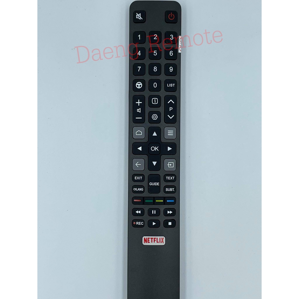 รีโมททีวี TCL รุ่น CRC802N 4K UDR มีปุ่ม Netflix รุ่นและปุ่มคำสั่งที่เหมือนเดิมจะใช้งานได้ – โปรปัง