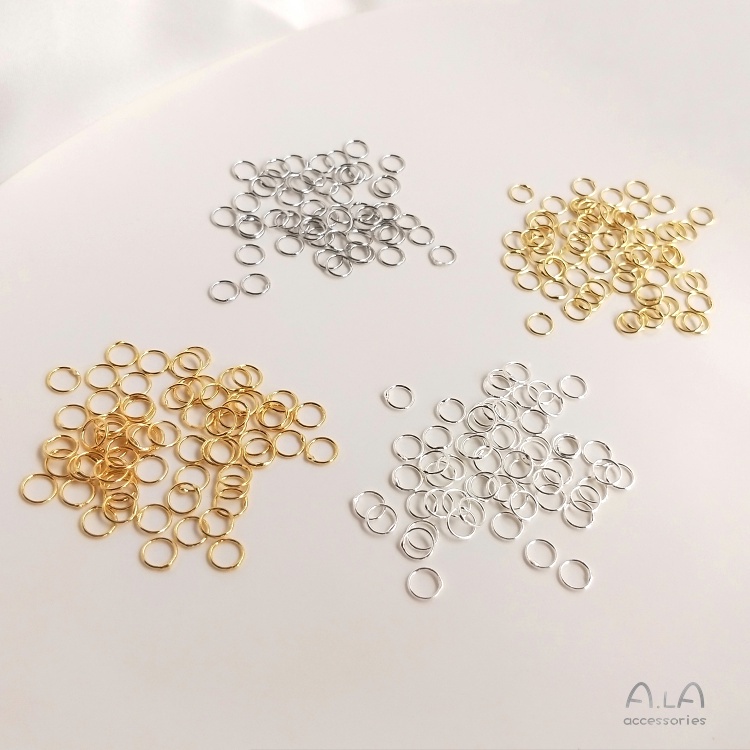 【❤️เครื่องประดับ DIY❤️】แหวนเชื่อมทองแดง ชุบทอง 14K 18K แฮนด์เมด DIY อุปกรณ์เสริม สําหรับเชื่อมเครื่องประดับ[DIY/เครื่องประดับแฟชั่น/สร้อยคอแฟชั่น/สร้อยคอ/สร้อยข้อมือ/เครื่องประดับเกาหลี/วงกลม/แหวน]