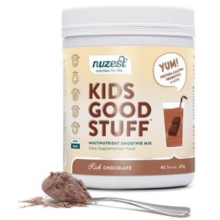 Rich Chocolate Kids Good Stuff by Nuzest - Multivitamin Drink, Rich Chocolate, 45 Servings, 23.8 oz