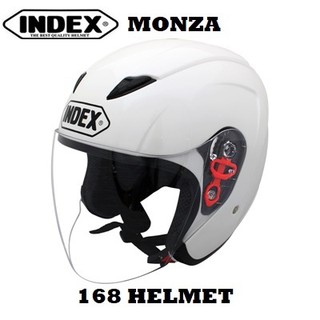 หมวกกันน็อค INDEX   รุ่น monza     สีขาว