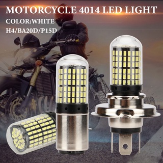 1 ชิ้นไฟหน้ารถจักรยานยนต์ LED light dc12v 9w ไฟหน้า 144SMD P15D h4 ba20d สำหรับมอเตอร์