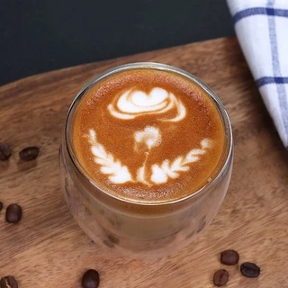 แก้วกาแฟ แก้วสองชั้น สำหรับใส่เครื่องดื่ม ทรงไข่ ทนความร้อน ถ้วยแก้วเครื่องดื่ม น้ำผลไม้ ค็อกเทล จับไม่ร้อน สไตล์ญี่ปุ่น