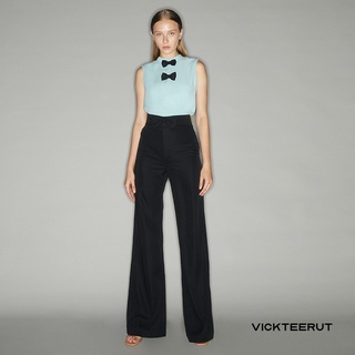 VICKTEERUT Re-Edition Flat Front Straight Leg Trousers กางเกงขายาว ทรงตรง