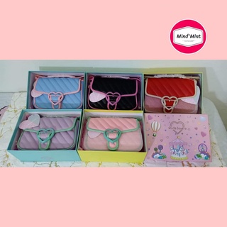 Girls Studio❤ ดีไซน์น่ารัก อุปกรณ์ มีสายโซ่มีหนังรองบ่า+ถุงแบรนด์