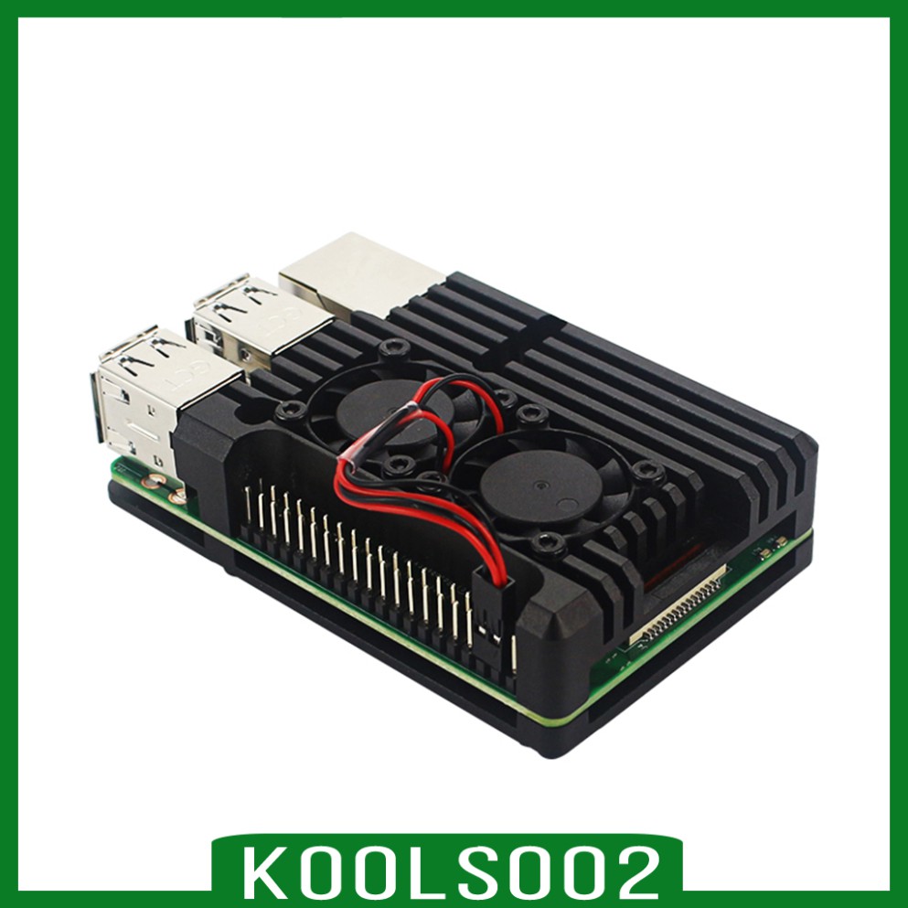 Handa na Stock】Raspberry Pi 3 / Pi 2 Model B  เคสอลูมิเนียมพร้อมพัดลมระบายความร้อน( Koolsoo2 ) | Shopee Thailand