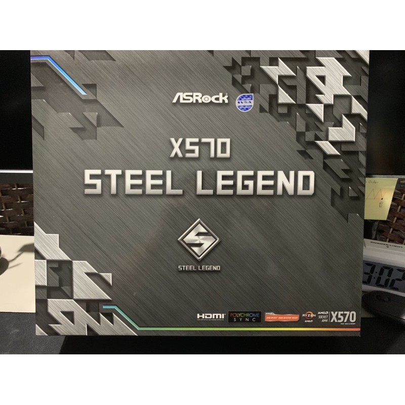 AM4 ASROCK x570 STEEL LEGEND Mainboard ประกัน 3 ปี (มือสอง)