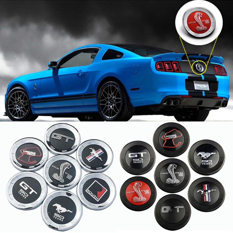 3D ดัดแปลง Mustang Shelby GT 5.0 Roush ABS รถด้านหลังป้ายสัญลักษณ์ Auto Trunk กลับ Decal สติกเกอร์สําหรับ Ford Mustang อุปกรณ์เสริม
