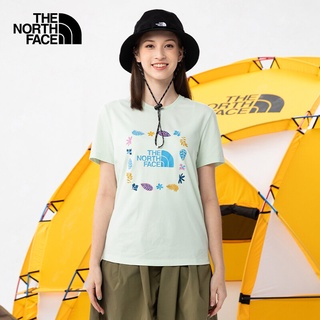 THE NORTH FACE [Shanxia Tee] เสื้อยืดแขนสั้น TheNorthFace สำหรับผู้หญิงกลางแจ้ง สบายและระบายอากาศ ใหม่ style_4UBP