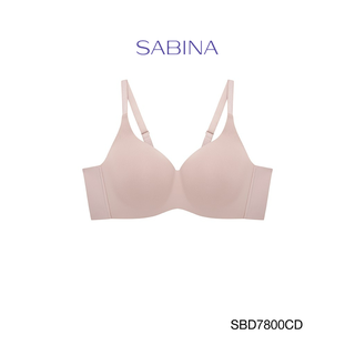 Sabina ซาบีน่า ฟองดี รุ่น PERFECT BRA  (ไร้โครง) รหัส SBD7800CD สีเนื้อเข้ม