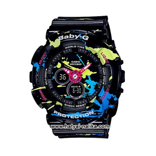 นาฬิกา Casio Baby-G BA-120SPL Splatter Pattern series รุ่น BA-120SPL-1A ของแท้ รับประกัน1ปี